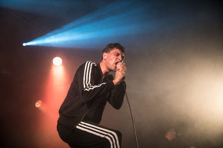 Nyon, Switzerland - 25 July 2019 :  concert of  British punk rock band Lifeのeditorial素材