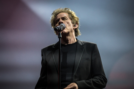 Nyon, Switzerland - 26 July 2019 :  concert of French musician and singer Hubert-FÃ©lix ThiÃ©faineのeditorial素材