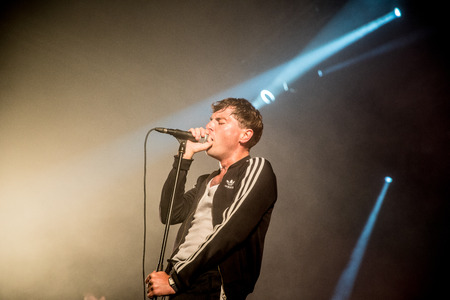 Nyon, Switzerland - 25 July 2019 :  concert of  British punk rock band Lifeのeditorial素材