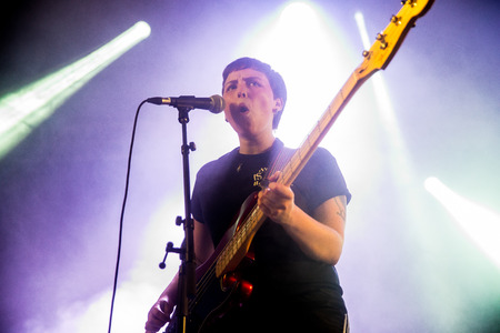 Nyon, Switzerland - 25 July 2019 :  concert of  British punk rock band Lifeのeditorial素材