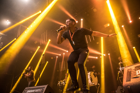 Nyon, Switzerland - 26 July 2019 :  concert of South African band BCUCのeditorial素材