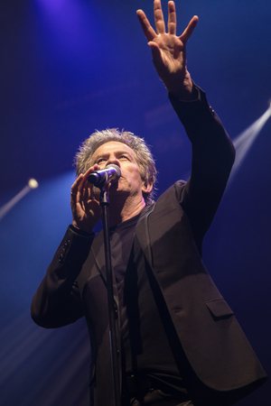 Nyon, Switzerland - 26 July 2019 :  concert of French musician and singer Hubert-FÃ©lix ThiÃ©faineのeditorial素材