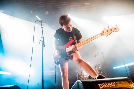 Nyon, Switzerland - 25 July 2019 :  concert of  British punk rock band Lifeのeditorial素材