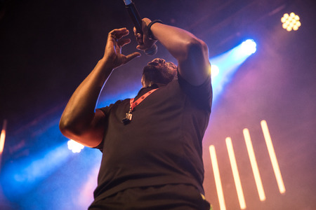Nyon, Switzerland - 26 July 2019 :  concert of South African band BCUCのeditorial素材