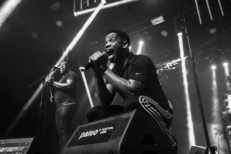 Nyon, Switzerland - 26 July 2019 :  concert of South African band BCUCのeditorial素材
