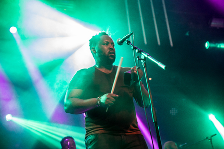 Nyon, Switzerland - 26 July 2019 :  concert of South African band BCUCのeditorial素材