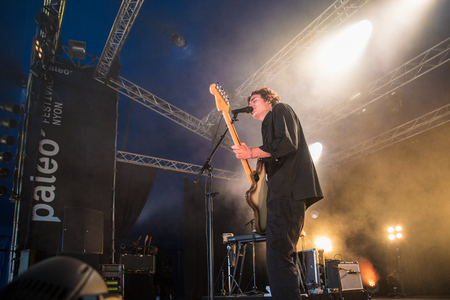 Nyon, Switzerland - 24 July 2019 : concert of Belgian indie rock singer Tamino at paleo festivalのeditorial素材