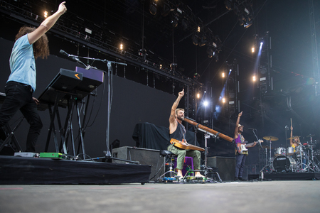 Nyon, Switzerland - 24 July 2019 :  concert of Australian singer-songwriter and multi-instrumentalist Xavier Ruddのeditorial素材