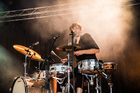 Nyon, Switzerland - 24 July 2019 : concert of Belgian indie rock singer Tamino at paleo festivalのeditorial素材