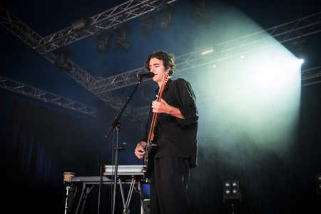 Nyon, Switzerland - 24 July 2019 : concert of Belgian indie rock singer Tamino at paleo festivalのeditorial素材