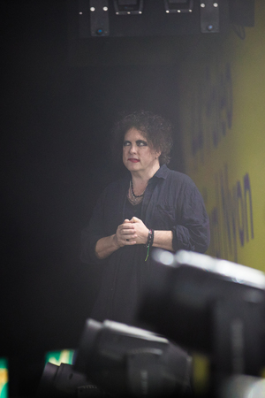 Nyon, Switzerland - 25 July 2019 :  concert of  British rock band The Cure whose leader is singer...