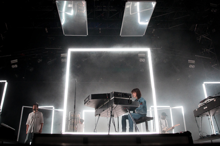 Nyon, Switzerland - 23 July 2019: concert of French singer  Charlotte Gainsbourg at Paleo Festival. She is the daughter of French singer and song writer Serge Gainsbourgのeditorial素材