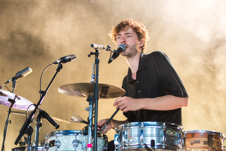 Nyon, Switzerland - 24 July 2019 : concert of Belgian indie rock singer Tamino at paleo festival