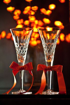 Champagne glassesの写真素材