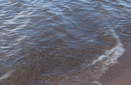 Waves Approaching Lake Superior Beachの写真素材