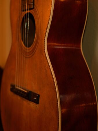 Parlor Guitar on Wall