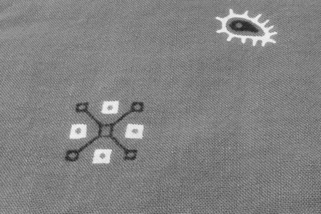 Gray Bandana Closeup
