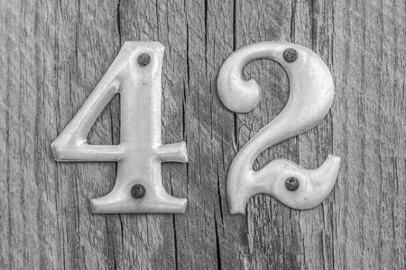 42 Nailed to Postの写真素材