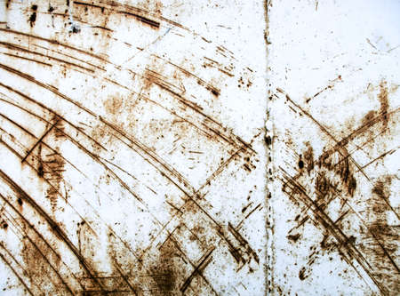 Heavy industrial background from rusty and scratched surface metalの写真素材