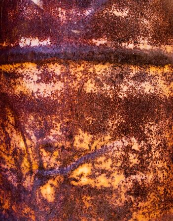 Fragment rusty metal a weathered container