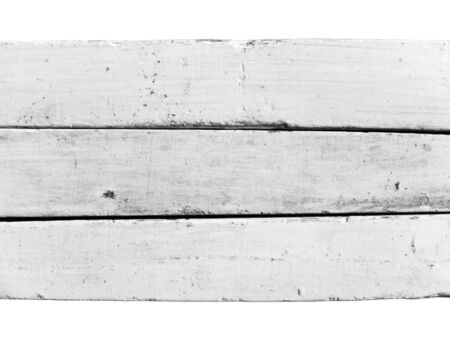 Three black and white grungy dirty wooden plank isolated from backgroundの写真素材