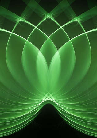 Loops green fractalの写真素材