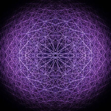 Purple crossing lines structure. Computer generated this image