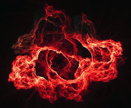 Abstract warm flame background. Digital generated this imageの写真素材