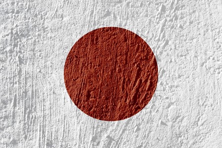 Country flag on a grungy spotted surfaceの写真素材