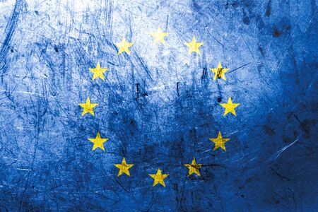 Country flag on a grungy spotted surfaceの写真素材