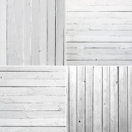 Set Weathered white woodの写真素材