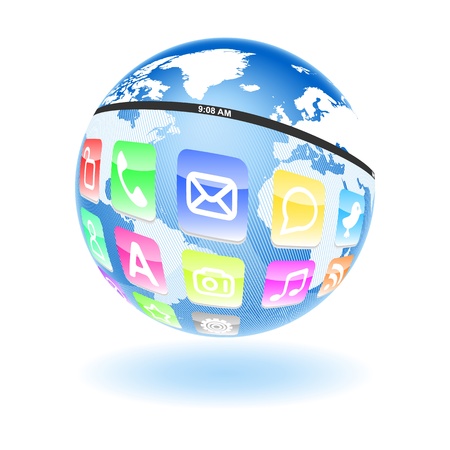 Metaphor of information Ageのイラスト素材