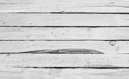 A background of weathered white painted woodの写真素材