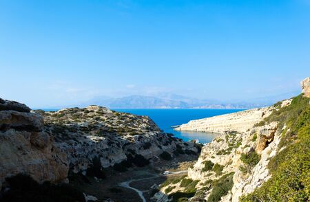 Beautiful landscape of Mediterranean seaの写真素材