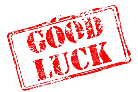 Good luck rubber stampのイラスト素材