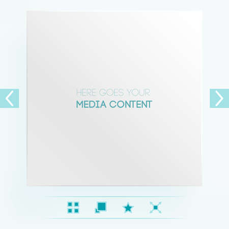 Template for placement of media contentのイラスト素材