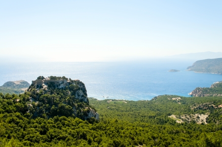 Beautiful greek seascape at sunny day. の写真素材