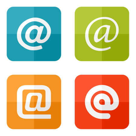 Set of web icons or flat design elements. のイラスト素材