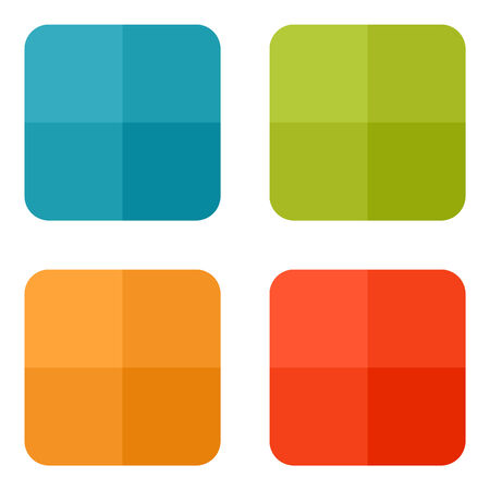 Templates for web icons or flat design elements. Eps 10 vector illustration. Used transparency layers for elements of layoutのイラスト素材