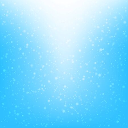 Falling snow vector pattern. White splash on blue background. Winter snowfall hand drawn spray texture.のイラスト素材