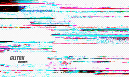 Abstract glitch digital color backgroundのイラスト素材