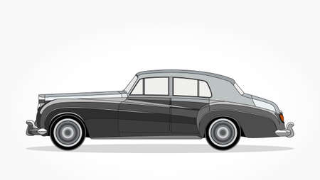 cool car vector illlustration with details and shadow effectのイラスト素材