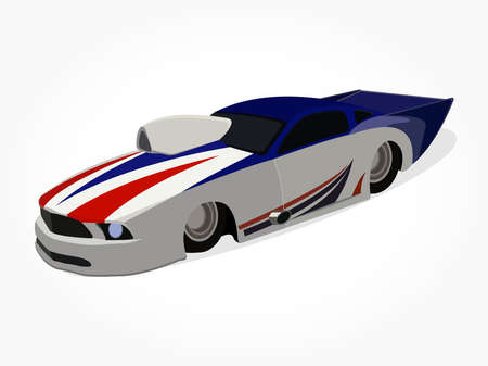 cool car vector illlustration with details and shadow effectのイラスト素材