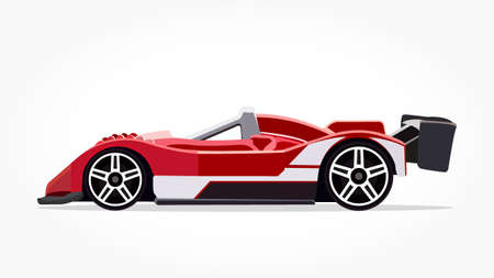 cool car vector illlustration with details and shadow effectのイラスト素材