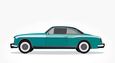 cool car vector illlustration with details and shadow effectのイラスト素材