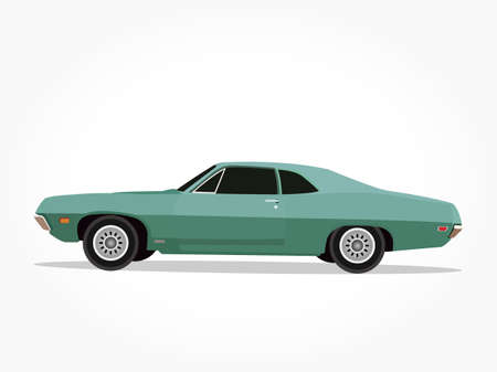 cool car vector illlustration with details and shadow effectのイラスト素材