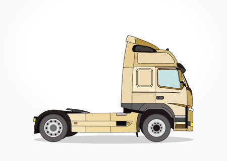 cool truck vector illlustration with details and shadow effectのイラスト素材