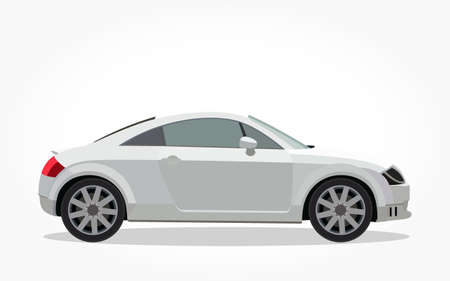 cool car vector illlustration with details and shadow effectのイラスト素材