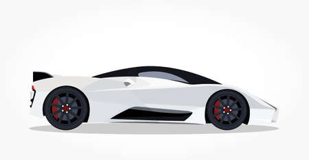 cool car vector illlustration with details and shadow effectのイラスト素材