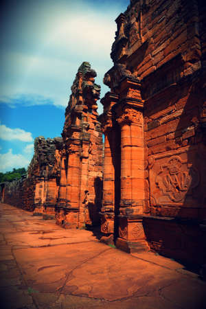 San Ignacio ruins, old jesuits mission. Missions, Argentinaの写真素材